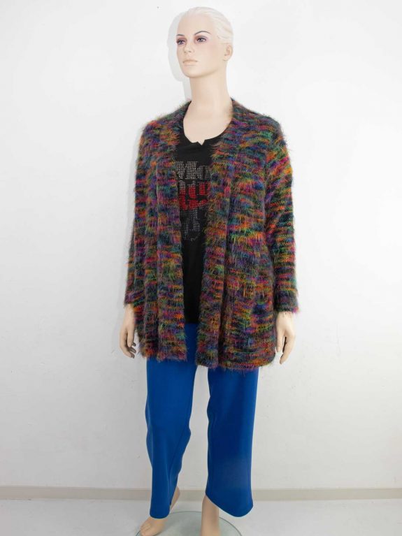 KjBRAND Jersey-Hose SUSIE royalblau Jacke Stichelhaar große Größen Herbst Winter Mode online