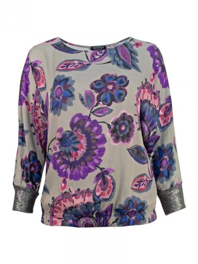 Verpass blouse top flowers sequins plus size fall winter fashion online