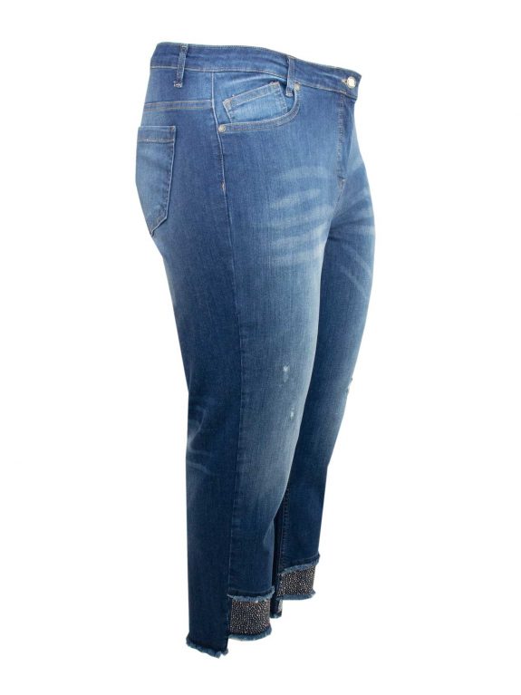 Doris Streich jeans superstretch glitter cropped plus size jeans pants fashion online