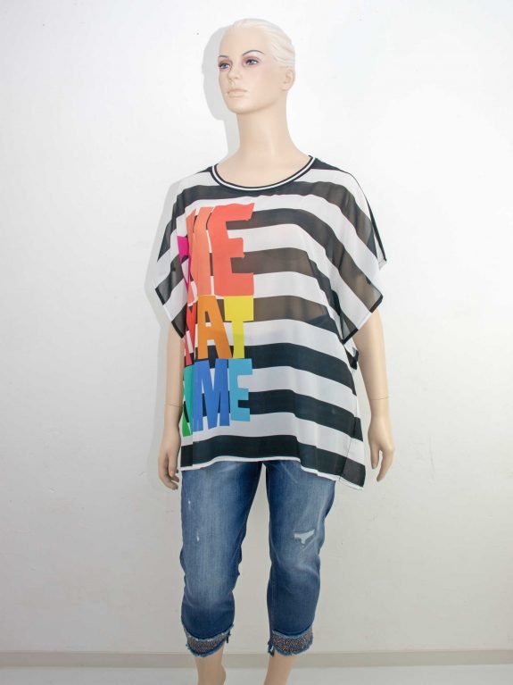 Doris Streich tunic boxy stripes print plus size spring summer fashion online