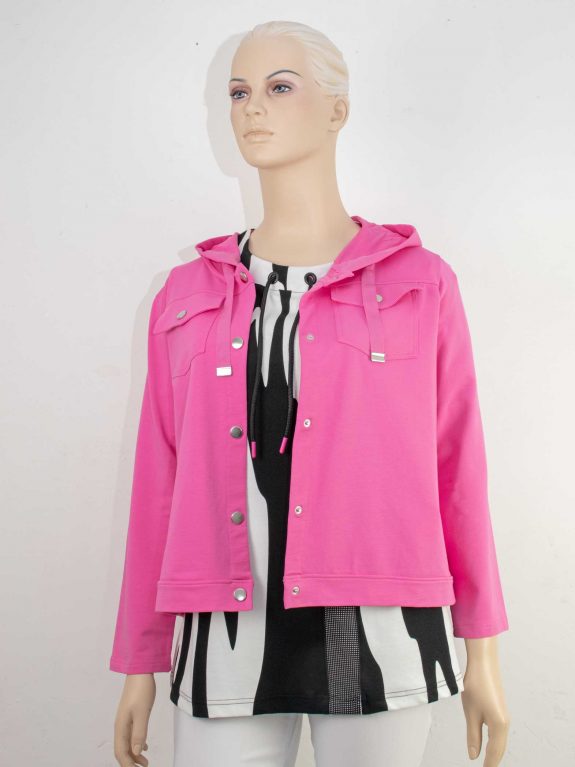 Doris Streich blouson jacket cotton pink plus size spring fashion online