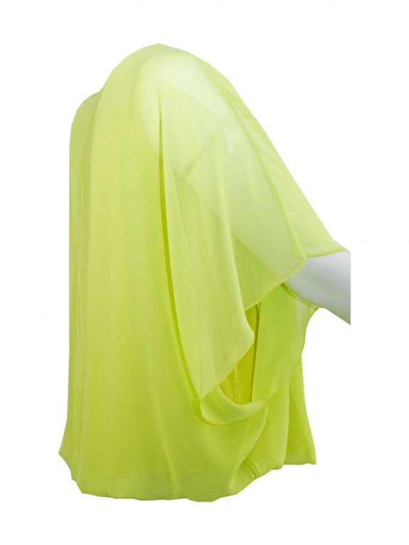 Verpass Tunika-Bluse 2-lagig gezogen Chiffon limone große Größen Frühjahr Sommer Mode online