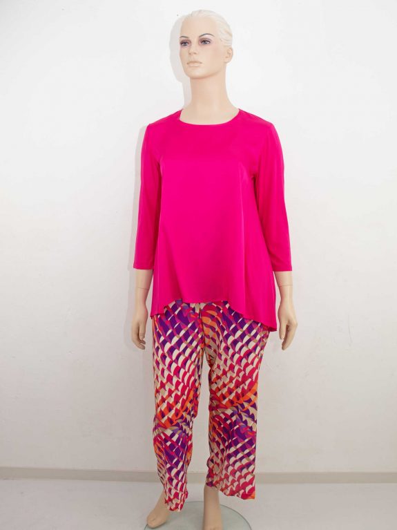 Mona Lisa Marlene Trousers pink orange plus size spring summer fashion online