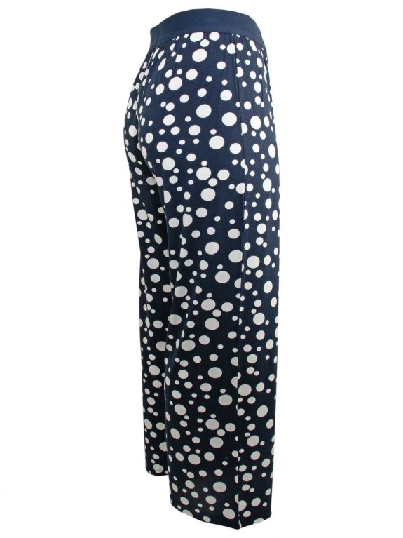 seeyou Marlene trousers jersey polka dots blue & white plus size spring summer fashion online