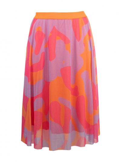 Seeyou leichter Sommer-Rock Mesh pink orange plus Size sommer Mode in großen Größen online