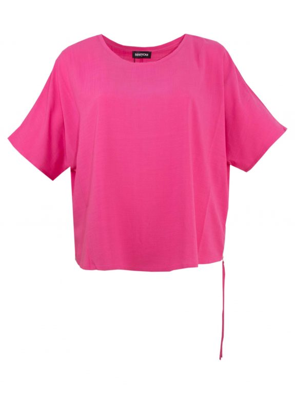 seeyou Tunic Top pink string plus size summer fashion online