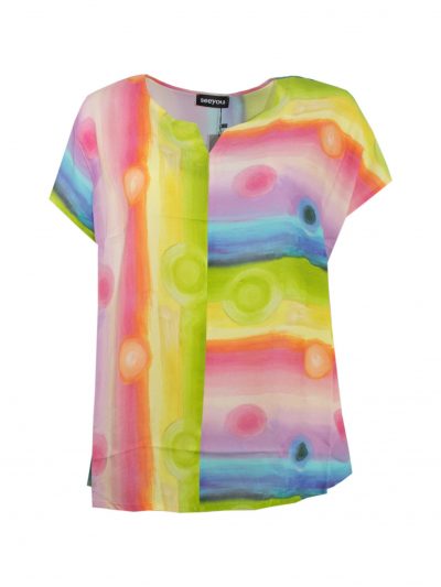 seeyou Blouse Top water colors plus size summer fashion online