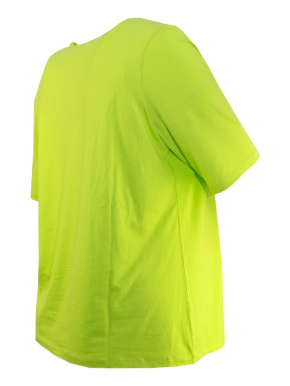 seeyou Shirt verknoteter V-Azusschnitt limone A-Linie große Größen Frühjahr sommer Mode onine