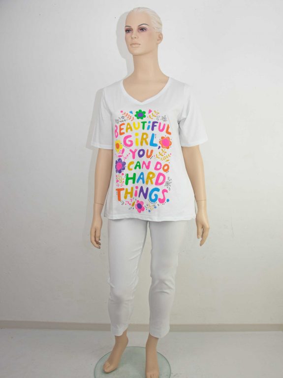 Sophia Curvy Shirt Baumwolle Neon Statement große Größen Frühjahr Sommer Mode online