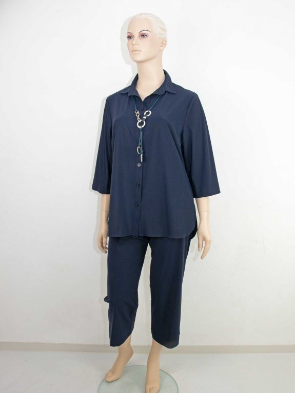 KjBRAND Shirt Sensitive culotte blue plus size spring summer fashion online
