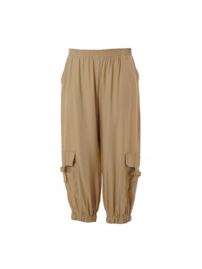 Gozzip trousers cargo 7/8 sand plus size trousers summer fashion online