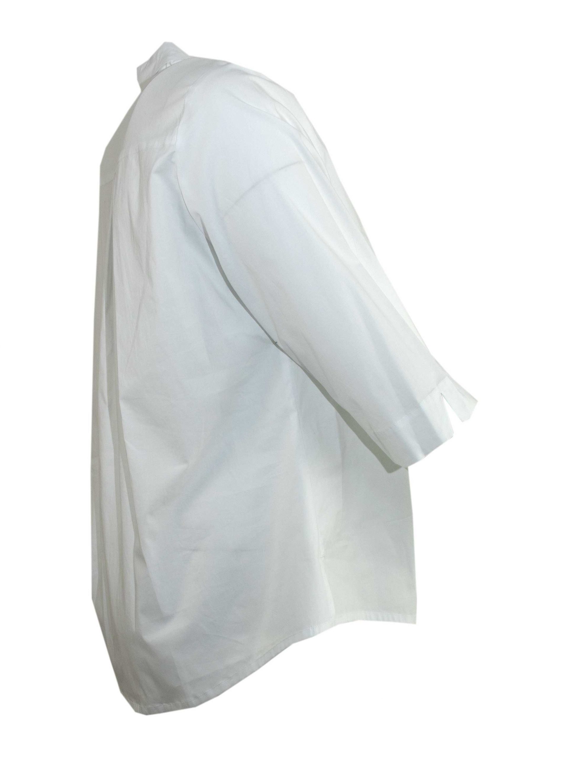 KjBRAND shirt white 3/4 sleeves summer plus size fashion online