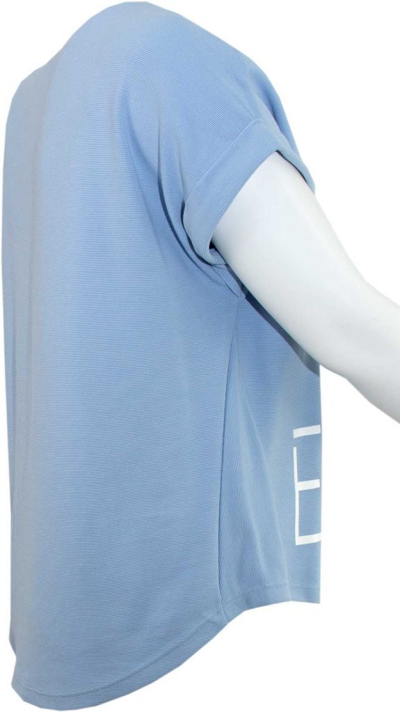 Doris Streich Top ribbed skyblue plus size spring summer fashion online