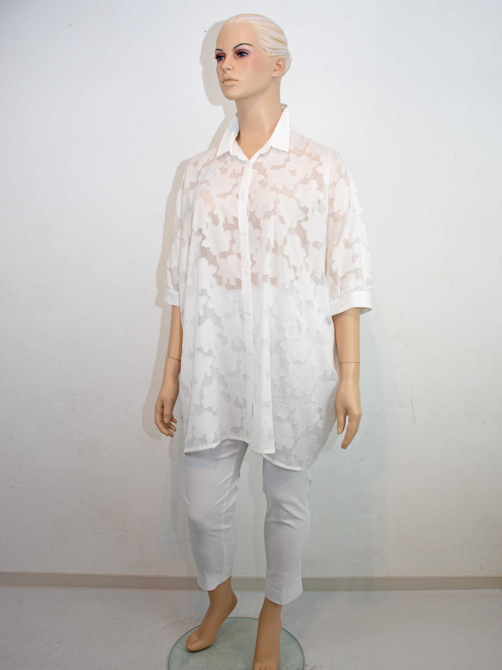 Verpass Bluse weiß Ausbrenner oversized Fledermausarme Sommer große Größen Mode online