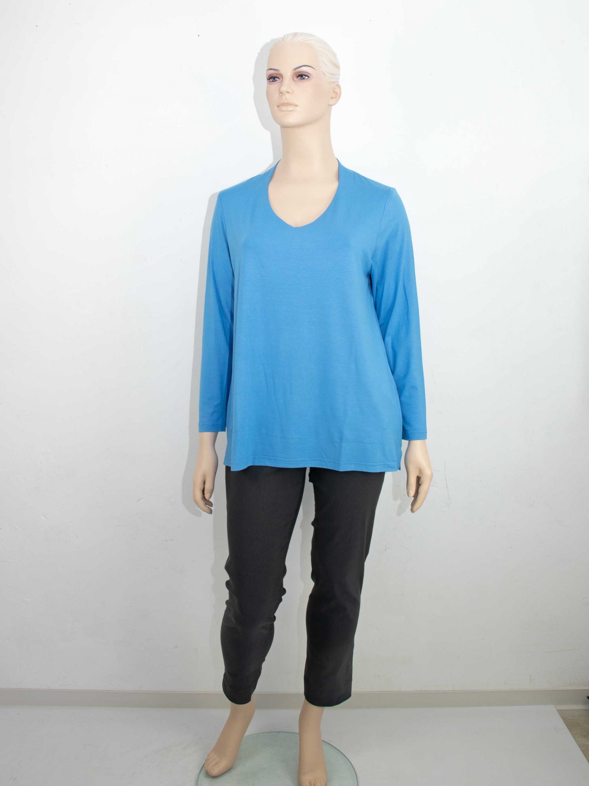 KjBRAND Shirt gedoppelt blau Herbst Winter große Größen Mode online