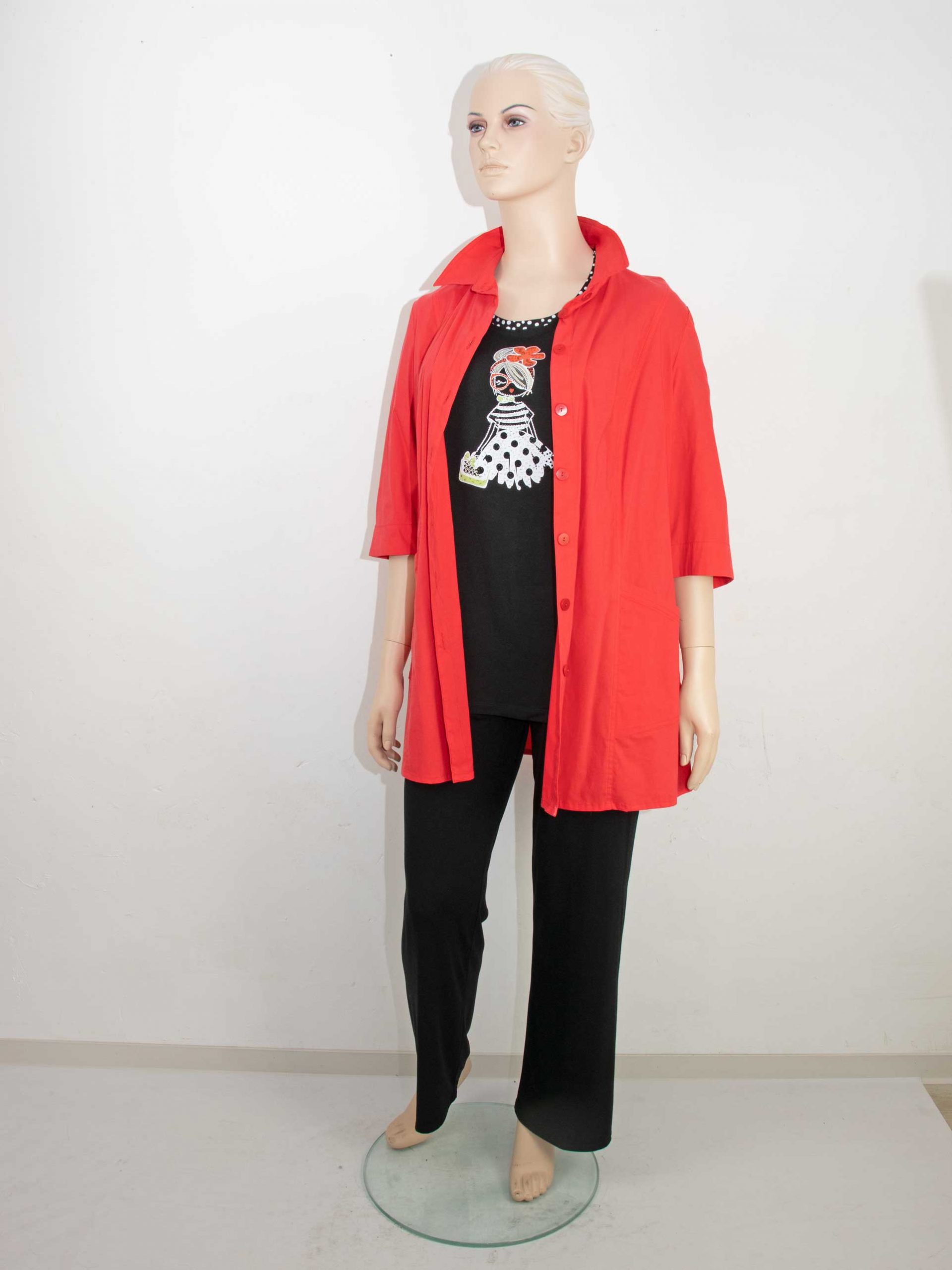 seeyou Shirt Glitzer Motiv Fashionista Frühjahr Sommer Mode in großen Größen online