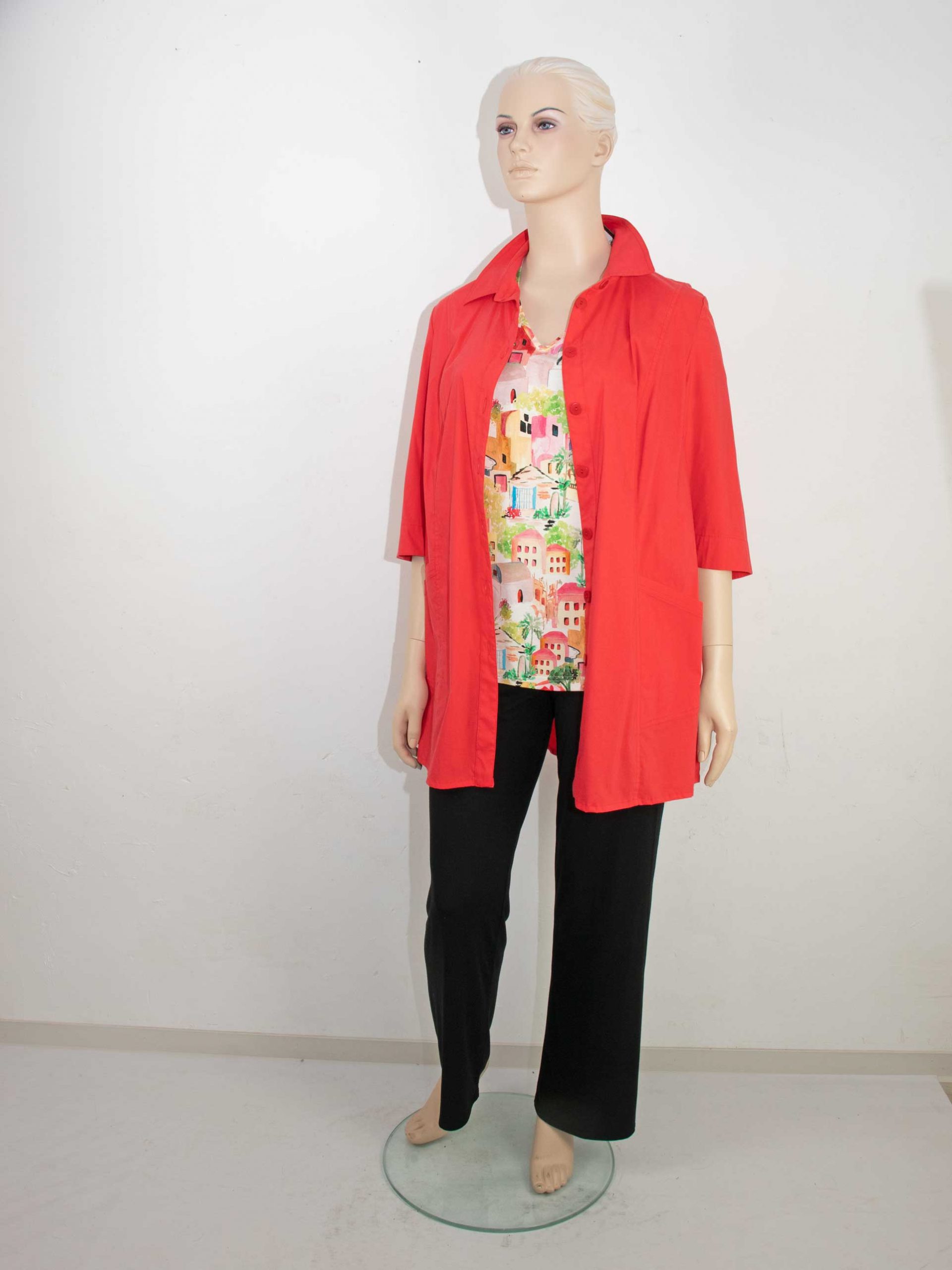 KjBRAND Shirt Druck mediterran Kurzarm bunt Frühjahr Sommer große Größen Mode online