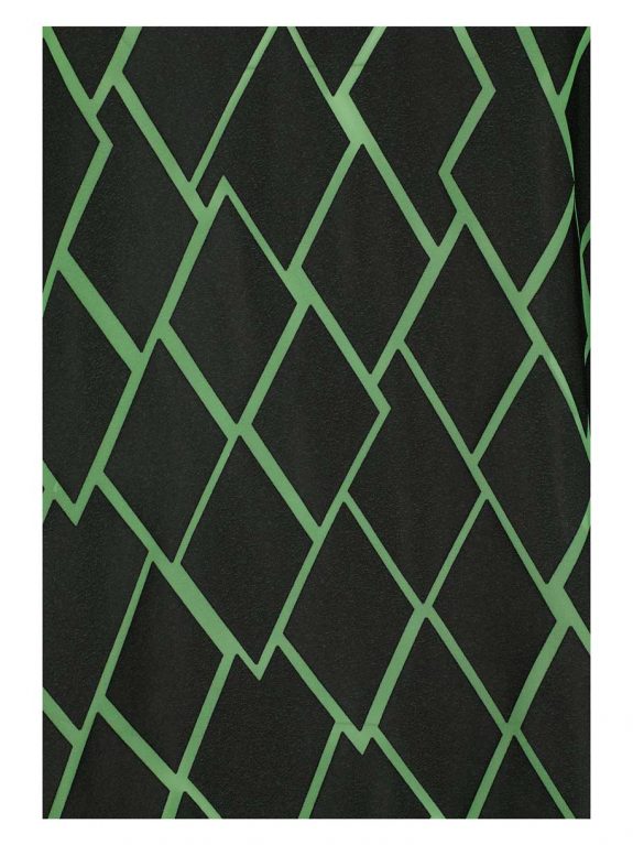 Doris Streich Tunika-Bluse schwarz grüne Rauten Rolli Herbst Winter große Größen Mode online