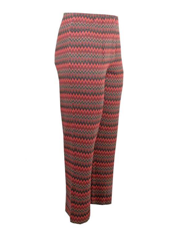Mona Lisa Jersey Hose zickzack rot Herbst Winter große Größen Mode online