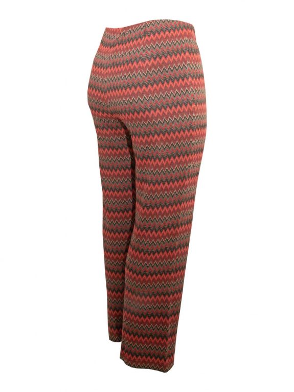 Mona Lisa Jersey Hose zickzack rot Herbst Winter große Größen Mode online