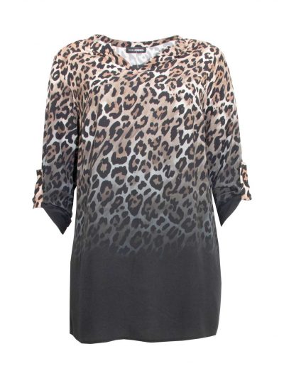 Doris Streich Tunika-Bluse Animal Print Farbverlauf Herbst Winter große Größen Mode online
