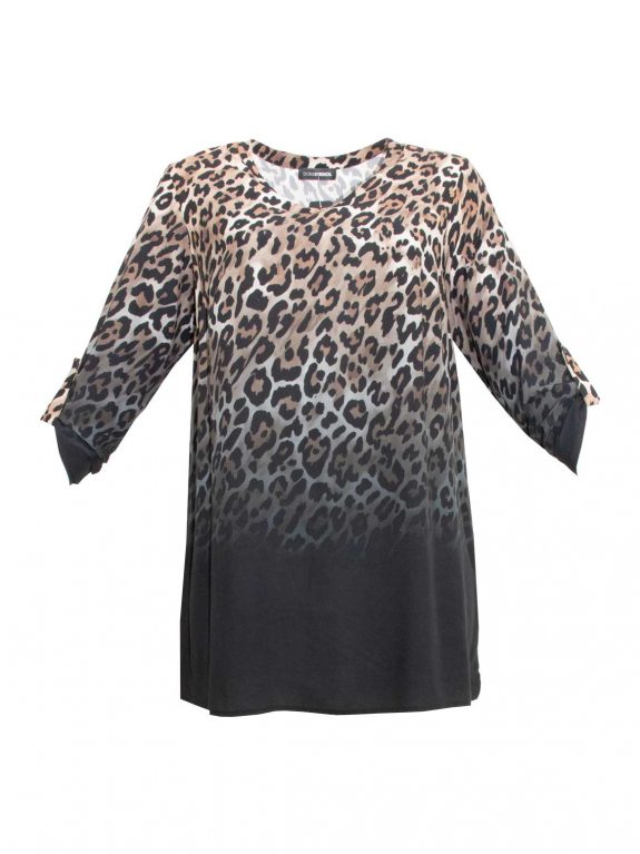 Doris Streich Tunika-Bluse Animal Print Farbverlauf Herbst Winter große Größen Mode online