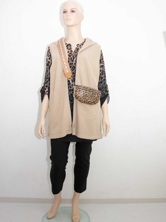 Doris Streich Tunika-Bluse Animal Print Farbverlauf KjBRAND Weste Teddy Herbst Winter große Größen Mode online