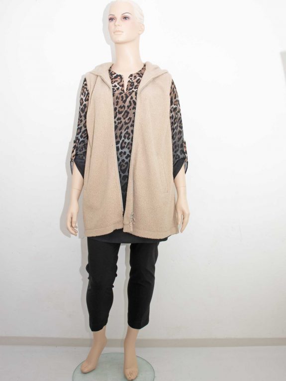 Doris Streich Tunika-Bluse Animal Print Farbverlauf KjBRAND Weste Teddy Herbst Winter große Größen Mode online