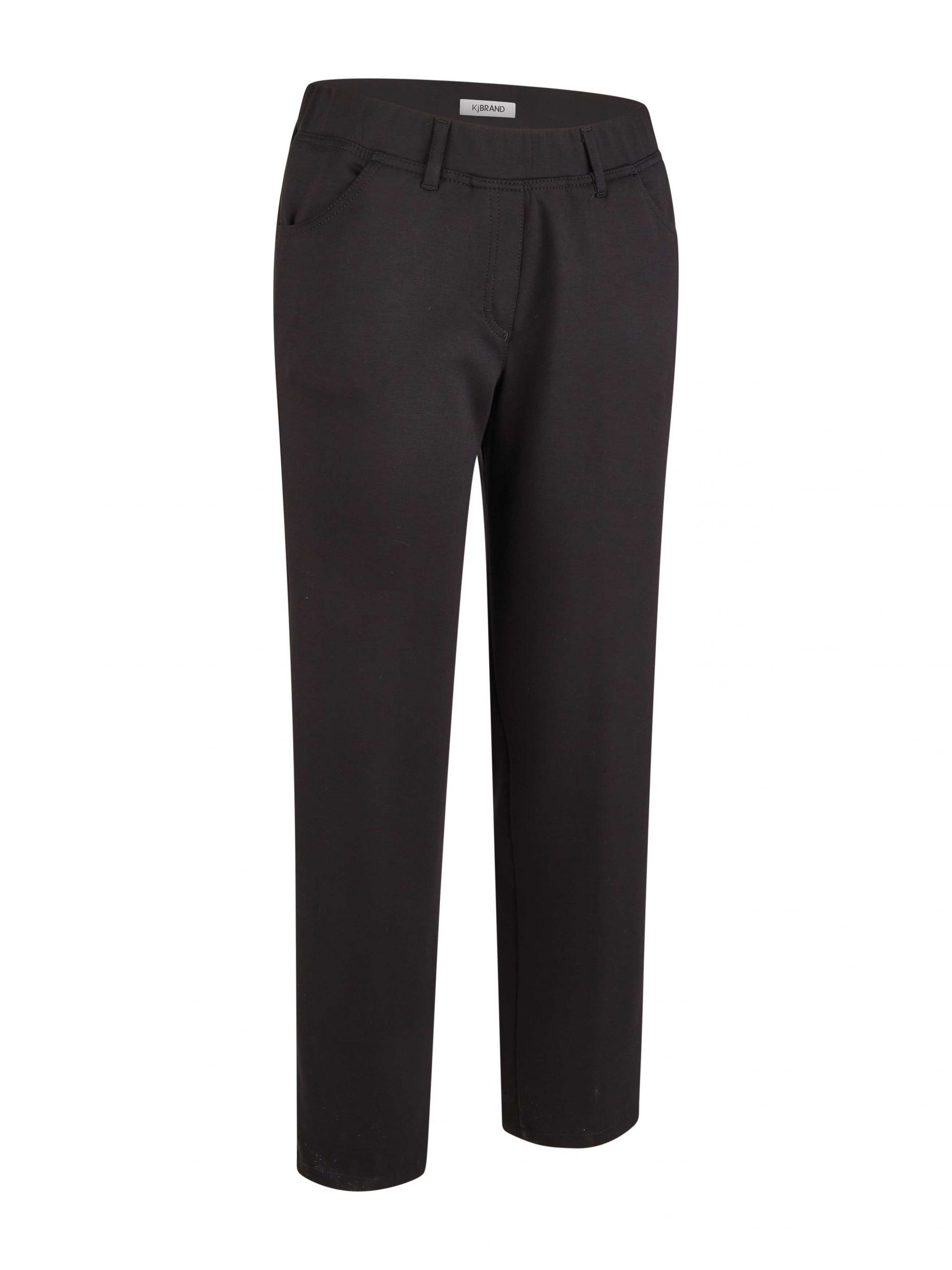 KjBRAND warm Jersey Pants SUSIE black fall winter plus size fashion online