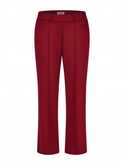KjBRAND warm Jersey Pants SUSIE burgundy red fall winter plus size fashion online 