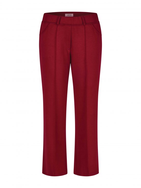 KjBRAND warm Jersey Pants SUSIE burgundy red fall winter plus size fashion online