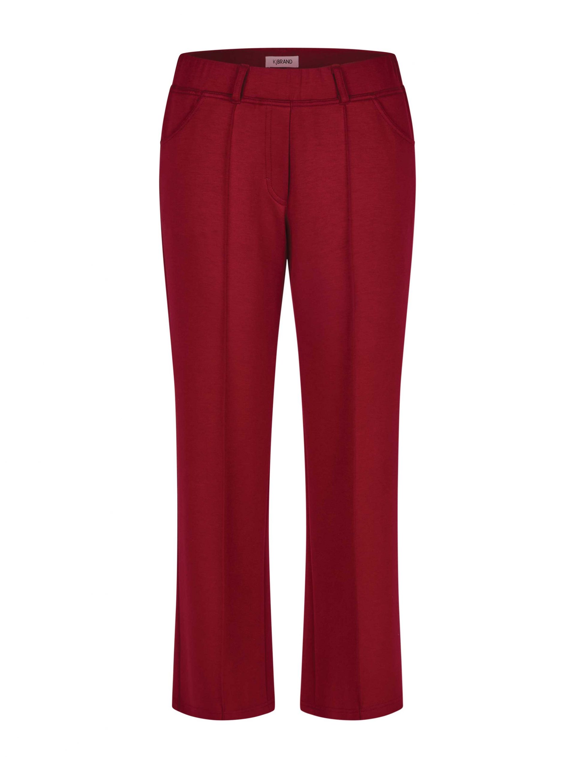 KjBRAND Hose warmer Jersey Schlupfbund bordeaux-rot Herbst Winter große Größen Mode online
