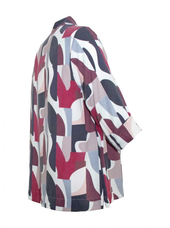 Verpass Blouse Top red blue 3/4 sleeves turtle neck fall winter plus size fashion online