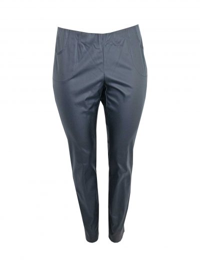 Verpass Pants faux leather blue fall winter plus size fashion online
