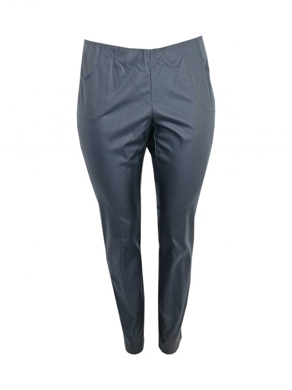Verpass Pants faux leather blue fall winter plus size fashion online
