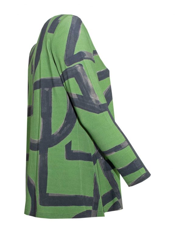 KjBRAND flared top olive green long sleeves fall winter plus size fashion online