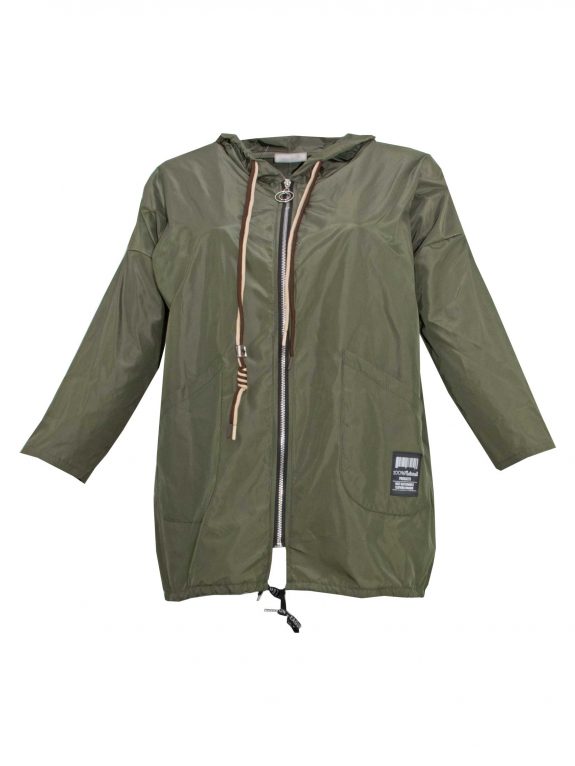 Rain jacket olive unlined hood fall spring plus size fashion online