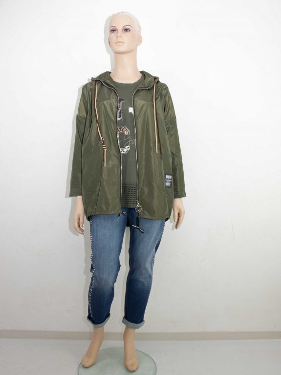 Rain jacket olive unlined hood fall spring plus size fashion online