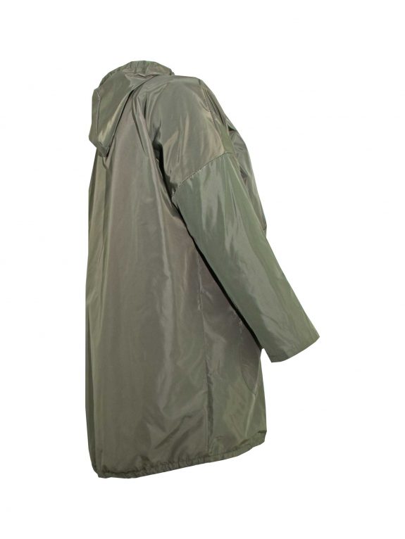 Rain jacket olive unlined hood fall spring plus size fashion online