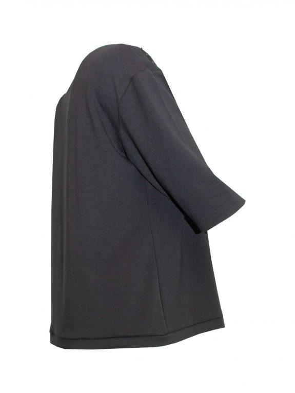 seeyou sweater top black pearl trim fall winter plus size fashion online