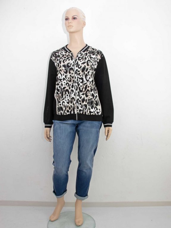 Verpass Jacket Animal Print Black fall winter plus size fashion online