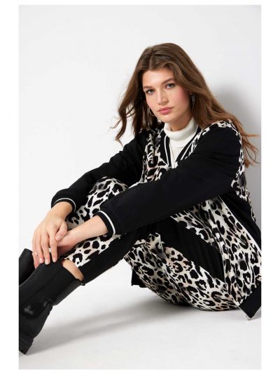 Verpass cardigan leo jersey pants animal black fall winter plus size fashion online