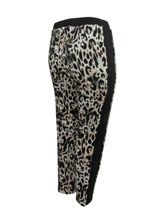 Verpass jersey pants animal black fall winter plus size fashion online