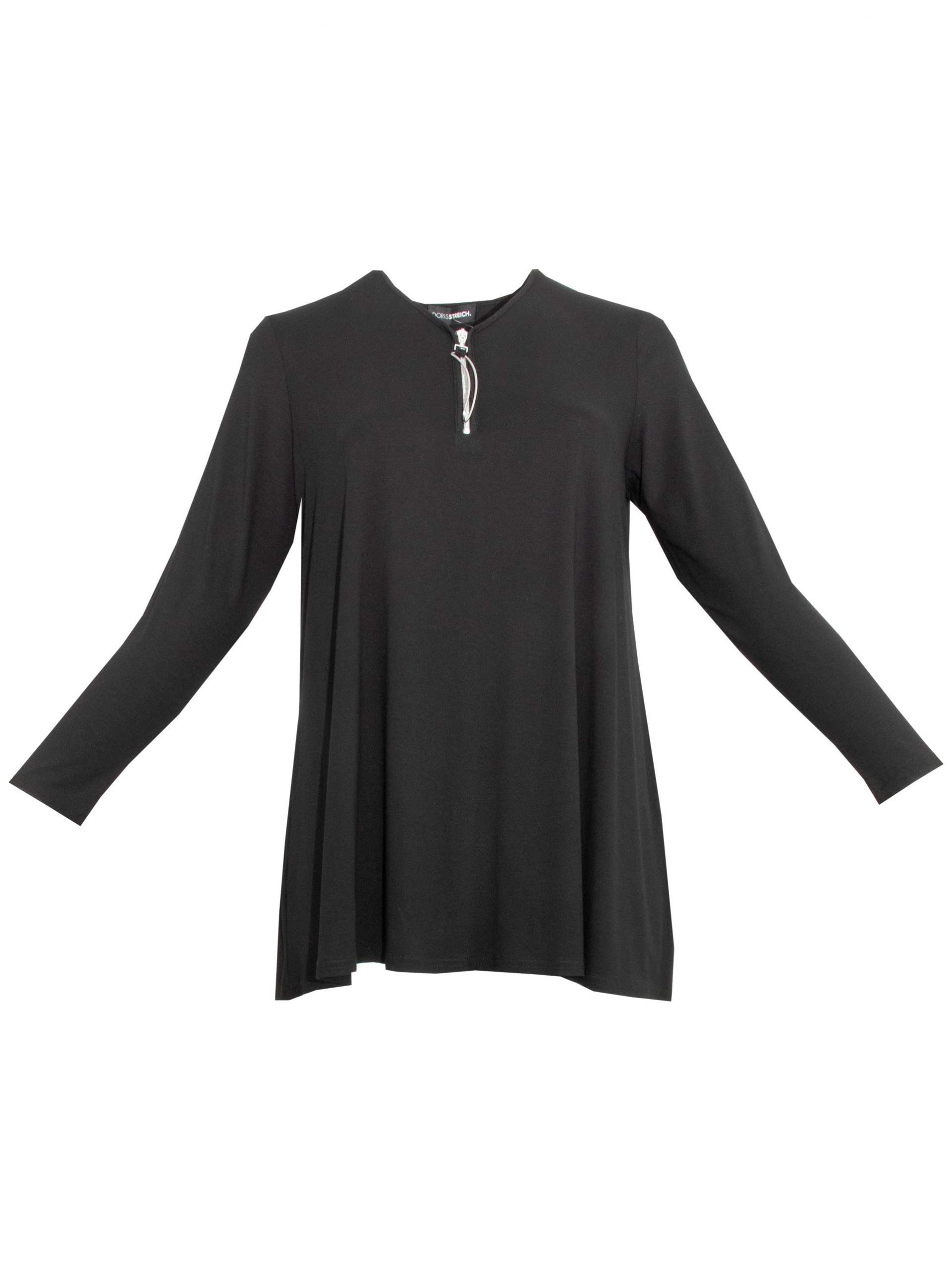 Doris Streich Long-Tunika A-Linie Reißverschluss Herbst Winter große Größen Mode online