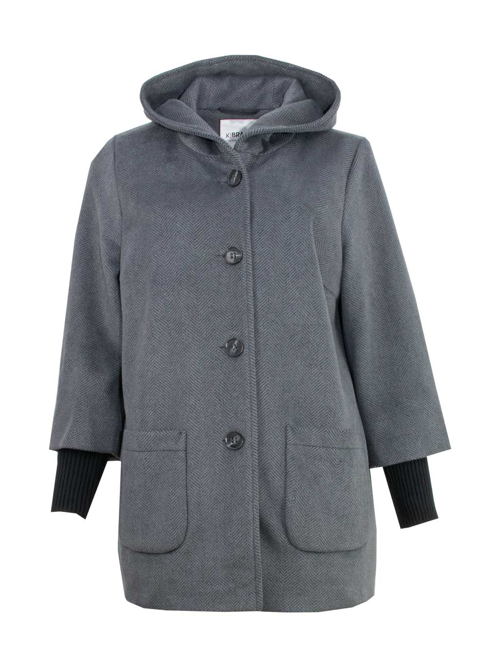 KjBRAND Winter-Jacke Kapuze Fischgrät Stulpen Herbst Winter große Größen Mode online