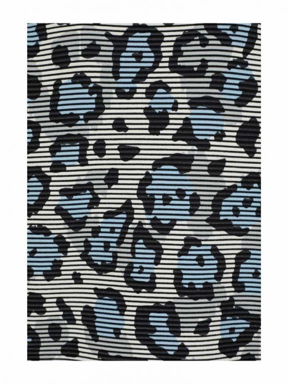Sweatshirt Ottoman Rippe Leo blau erbst Winter Große Größen Mode online