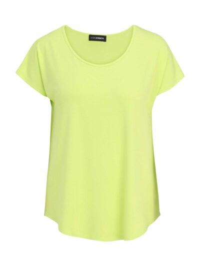 Doris Streich Shirt Kurzarm uni limone Basic Frühjahr große Größen Mode online