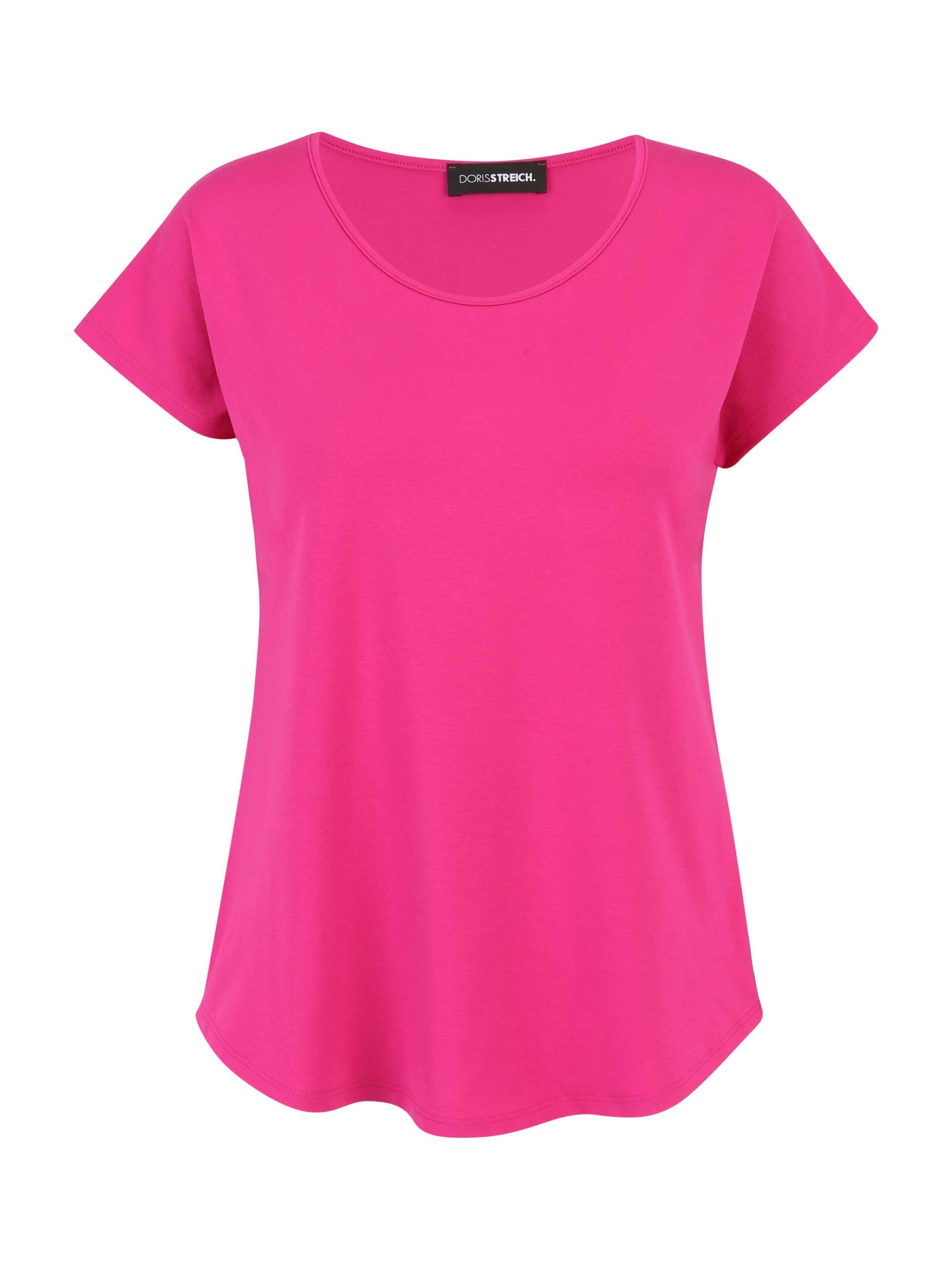 Doris Streich Shirt Kurzarm uni pink Basic Frühjahr große Größen Mode online