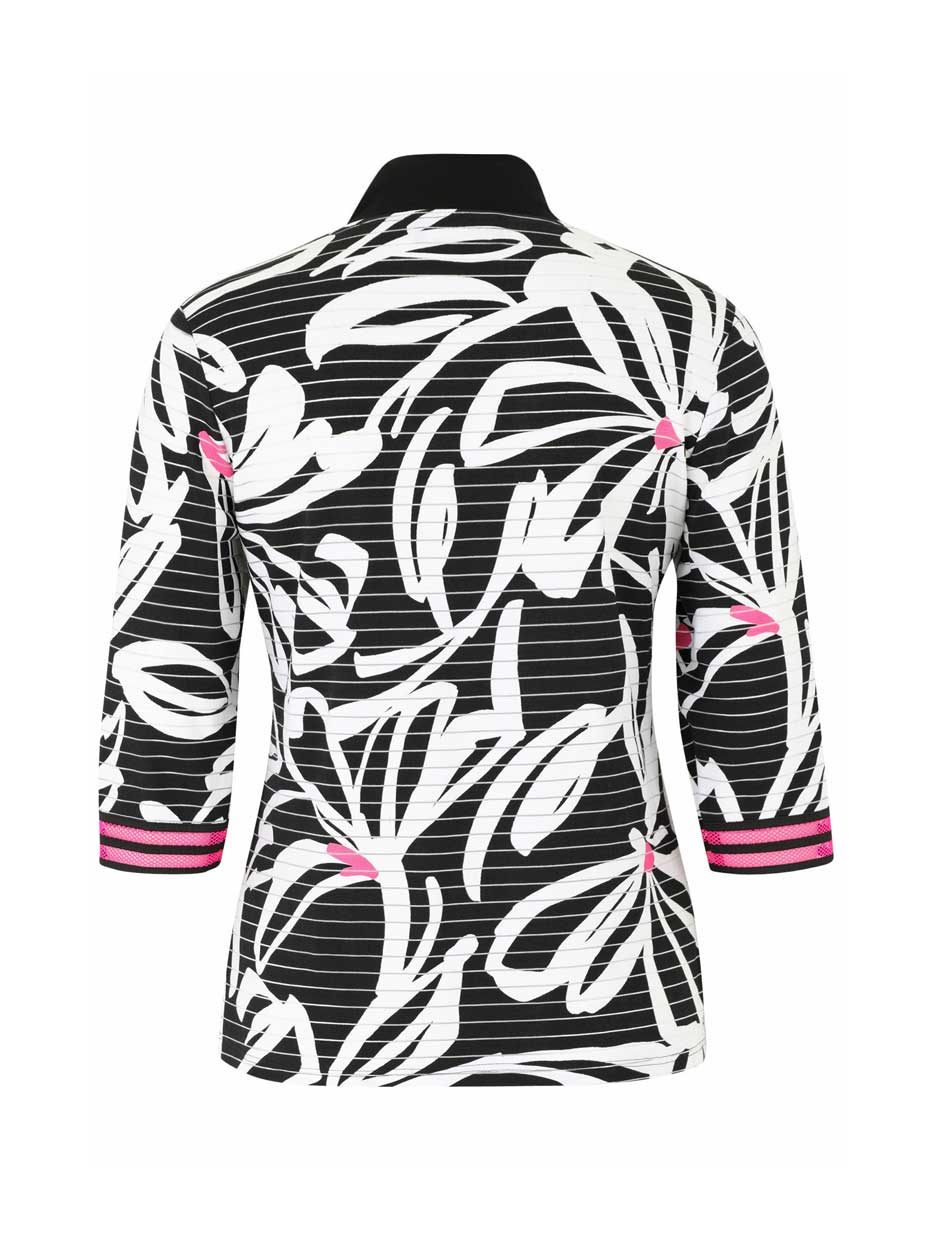 Doris Streich TwinSet Ausbrenner schwarzweiß pink Frühjahr Sommer große Größe Mode online