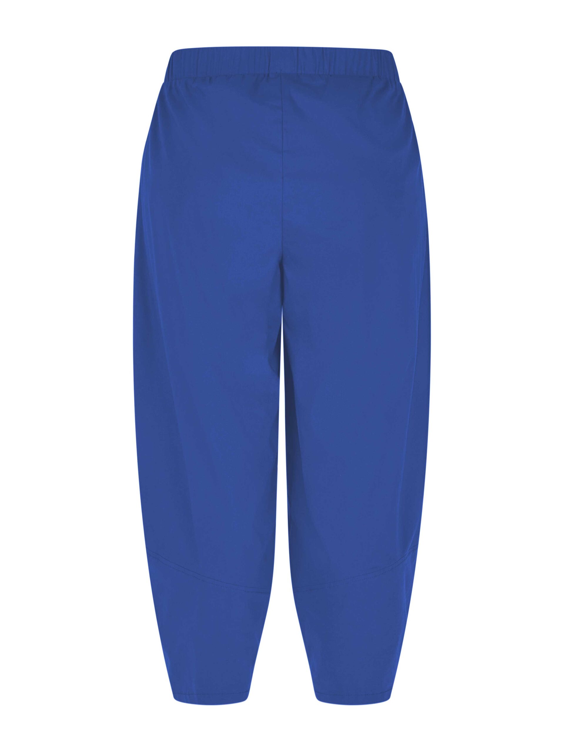 KjBRAND Hose Barrel Leg royalblau Ballonform Frühjahr Sommer große Größen Mode